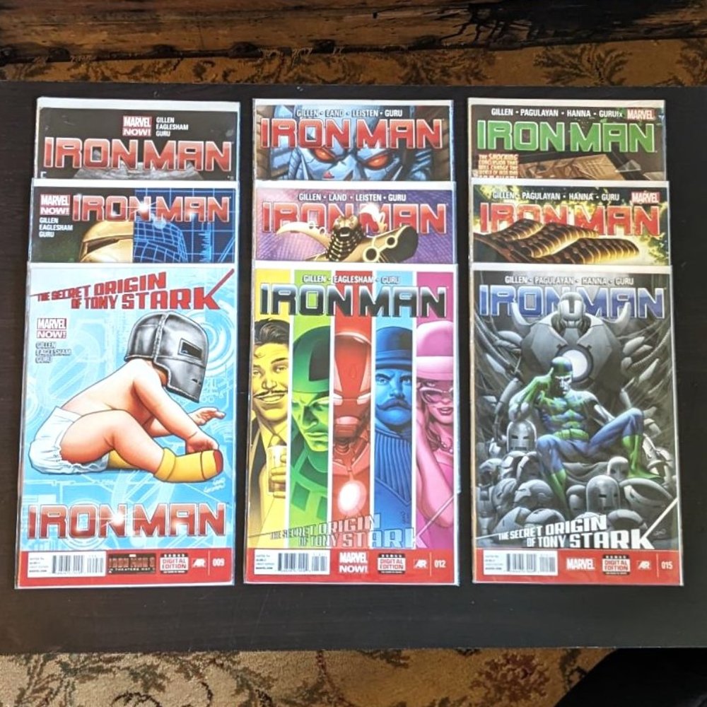 NEW Marvel Now! IRONMAN: The Secret Origin Of Tony Stark Series 009-017 2013